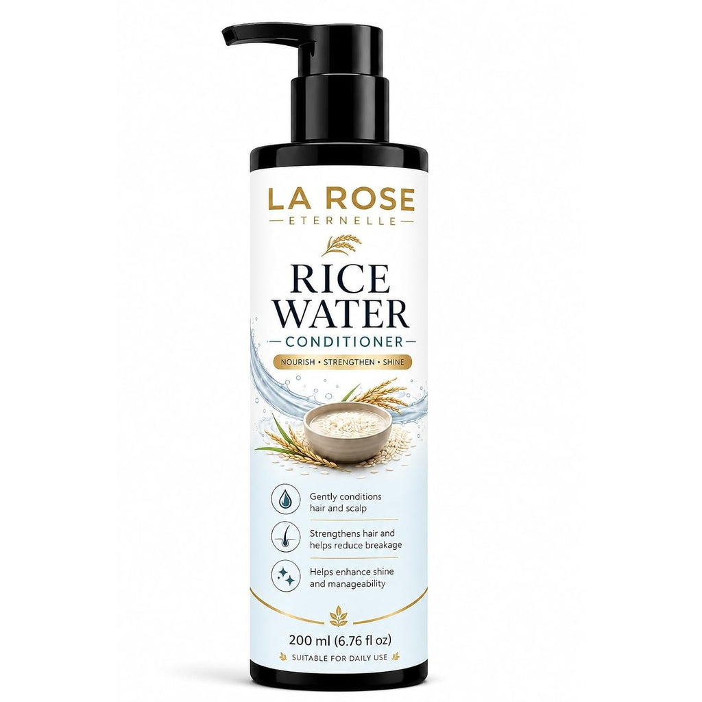 LA ROSE ETERNELLE Rice Water Conditioner Nourishing Hair Care Formula for Smooth Shiny & Manageable Hair Suitable for Men & Women 200 ml